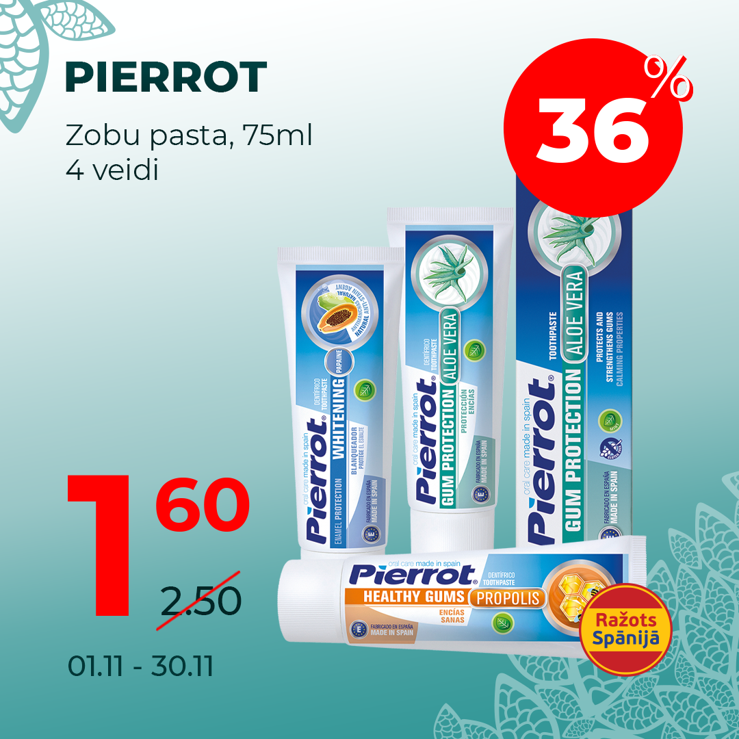 Pierrot zobu pastas -36%