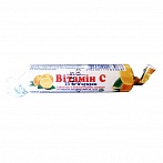 VITAMIR askorbīnskābe ar apelsīnu garšu, 10 tabletes