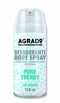 AGRADO dezodorants-sprejs PURE TRENDY, 150ml